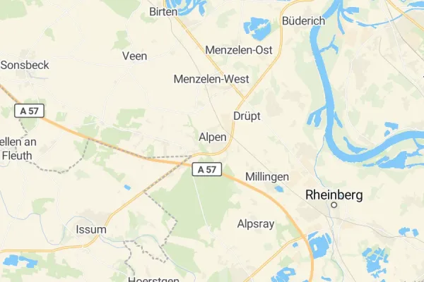 Karte von Alpen