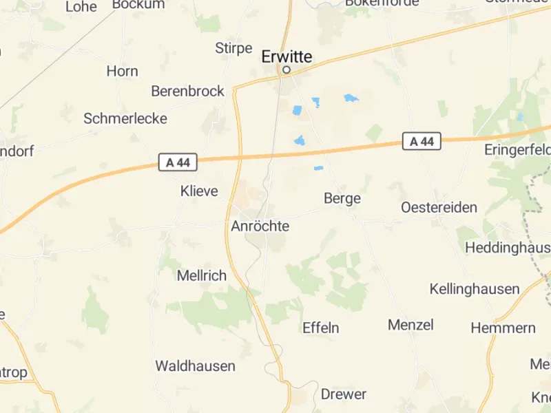 Karte des Einzugsgebiets, Autoverwertung Anröchte