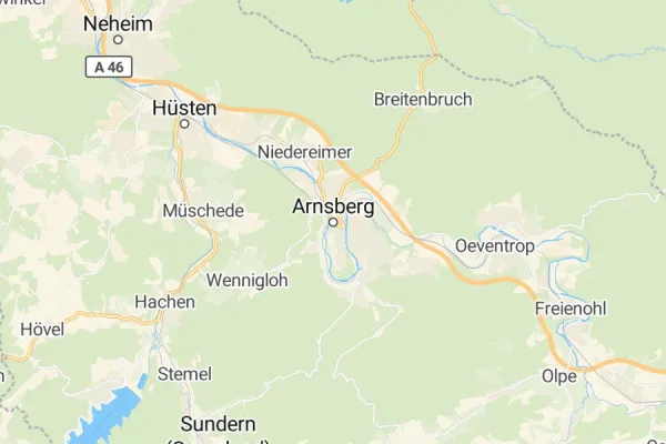 Karte von Arnsberg