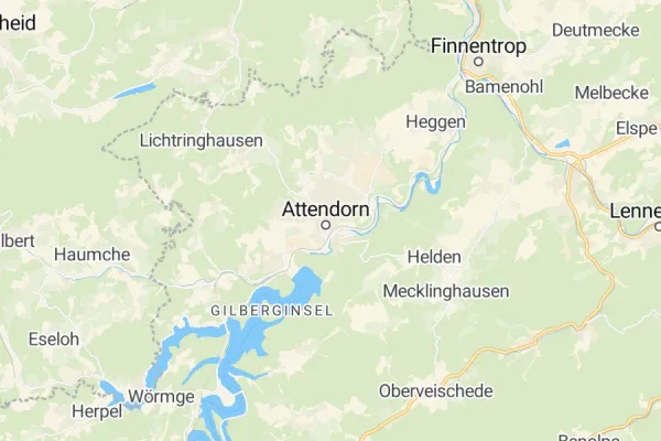 Karte von Attendorn