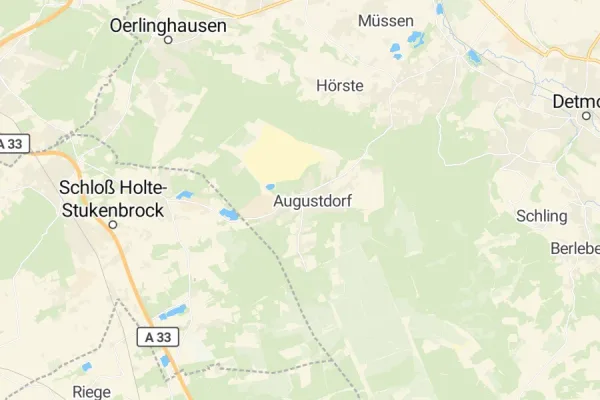 Karte von Augustdorf