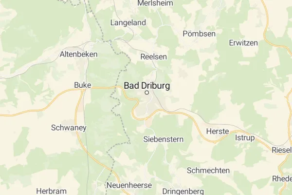 Karte von Bad Driburg