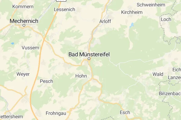 Karte von Bad Münstereifel