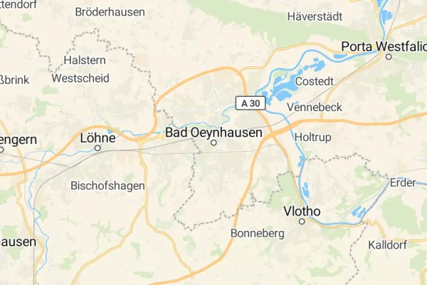 Karte von Bad Oeynhausen