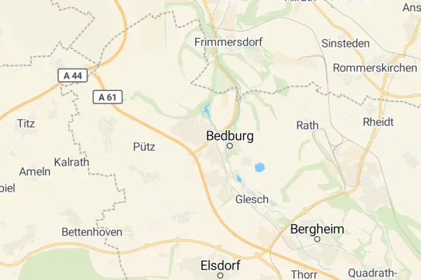 Karte von Bedburg