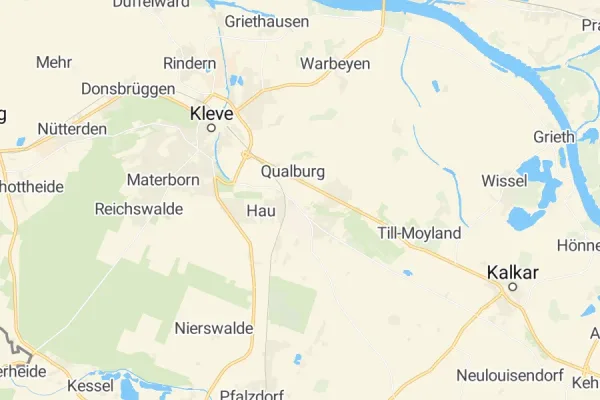 Karte von Bedburg-Hau