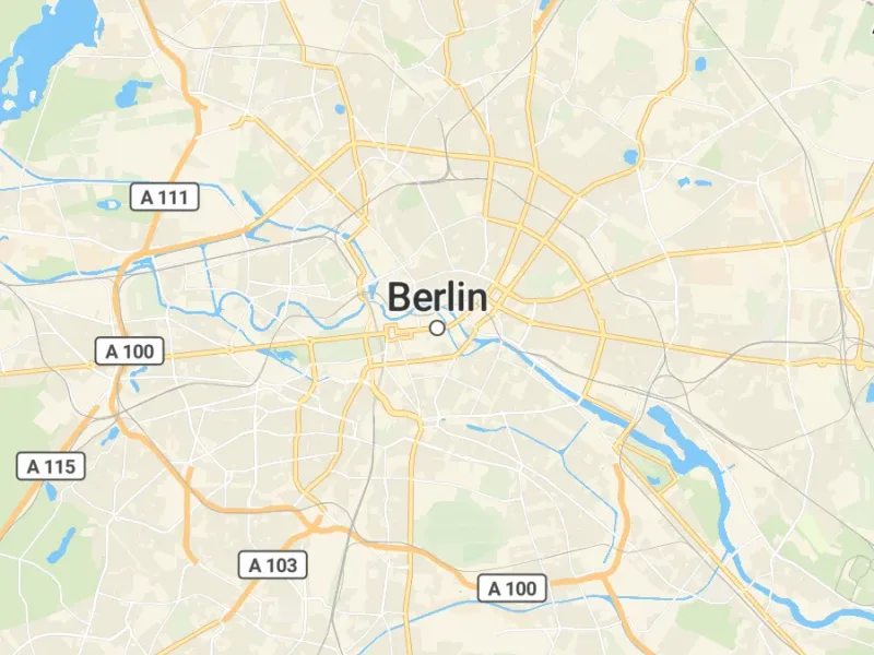 Karte des Einzugsgebiets, Autoverwertung Berlin