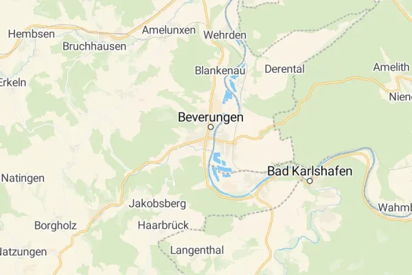 Karte von Beverungen