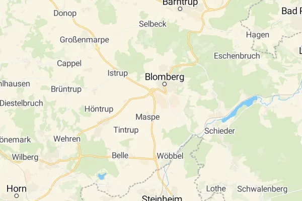 Karte von Blomberg