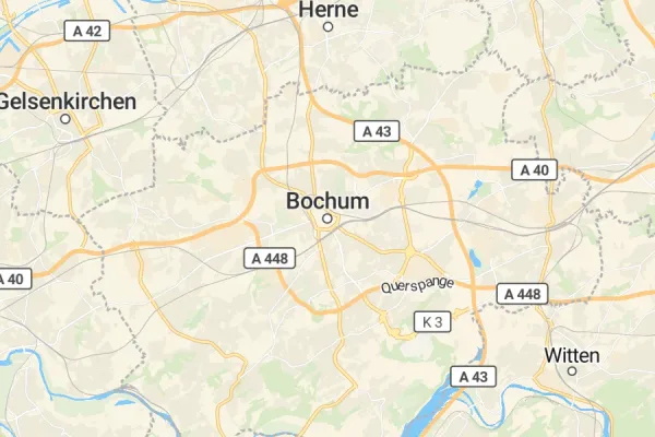 Karte von Bochum