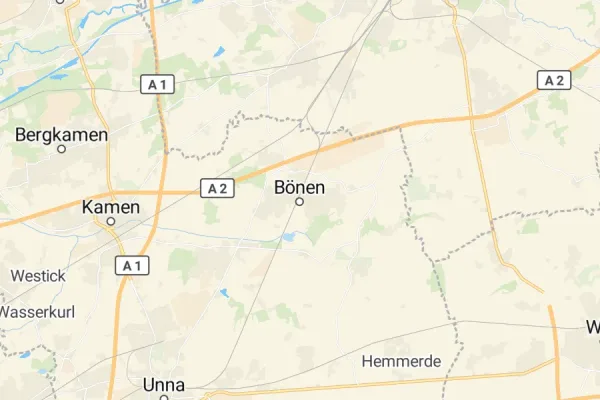 Karte von Bönen