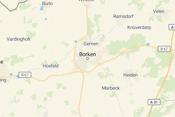 Karte von Borken