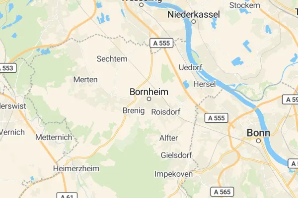 Karte von Bornheim