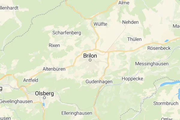 Karte von Brilon