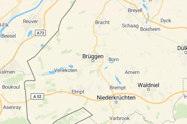Karte von Brüggen