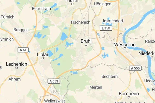 Karte von Brühl