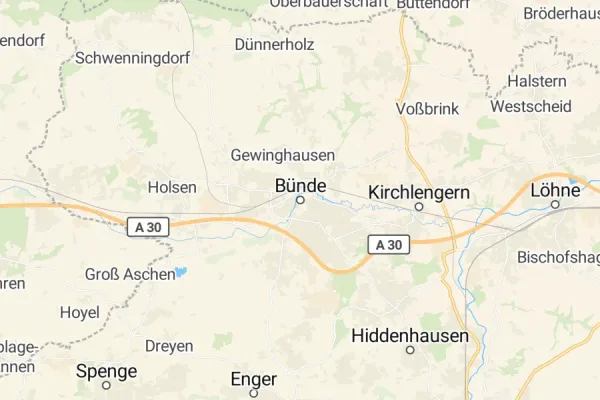 Karte von Bünde