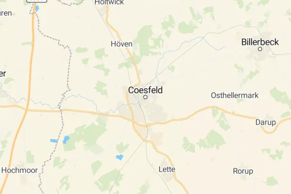 Karte von Coesfeld