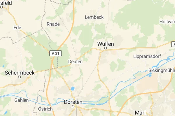 Karte von Dorsten