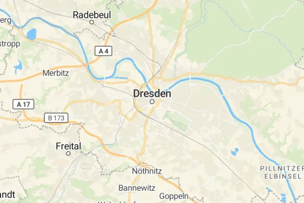 Karte von Dresden