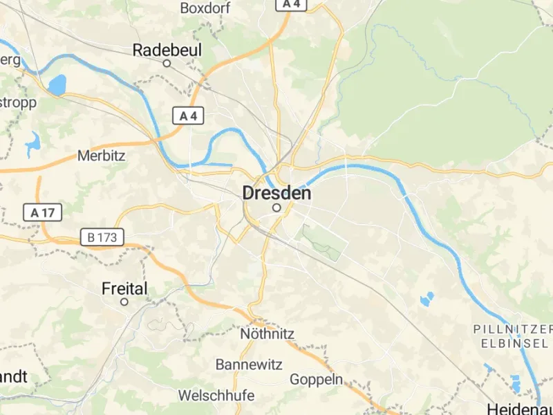 Karte des Einzugsgebiets, Autoverwertung Dresden