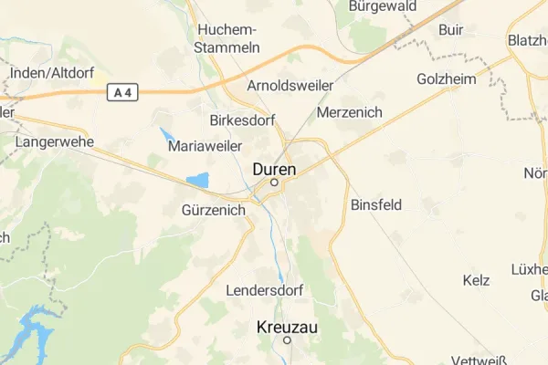 Karte von Düren
