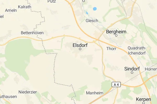 Karte von Elsdorf