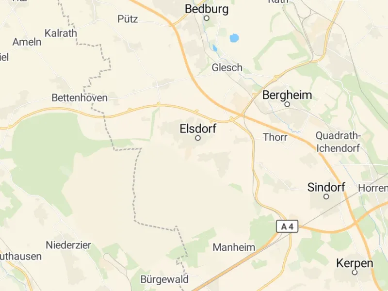 Karte des Einzugsgebiets, Autoverwertung Elsdorf