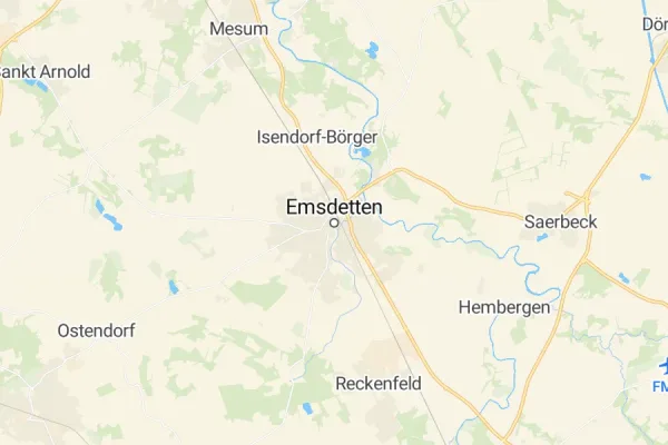 Karte von Emsdetten