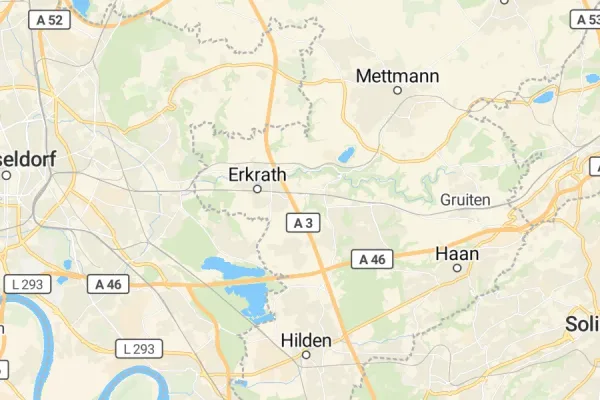 Karte von Erkrath