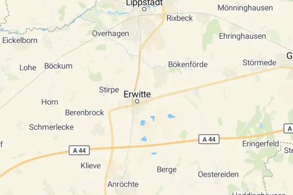Karte von Erwitte