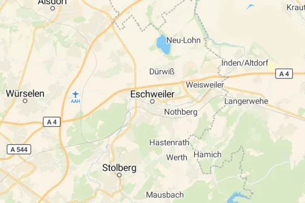 Karte von Eschweiler