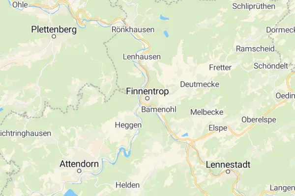 Karte von Finnentrop
