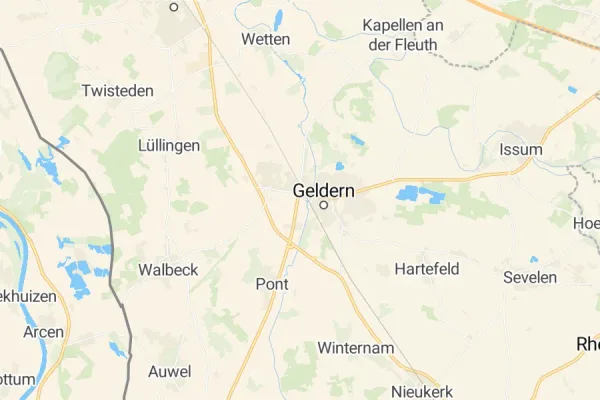Karte von Geldern