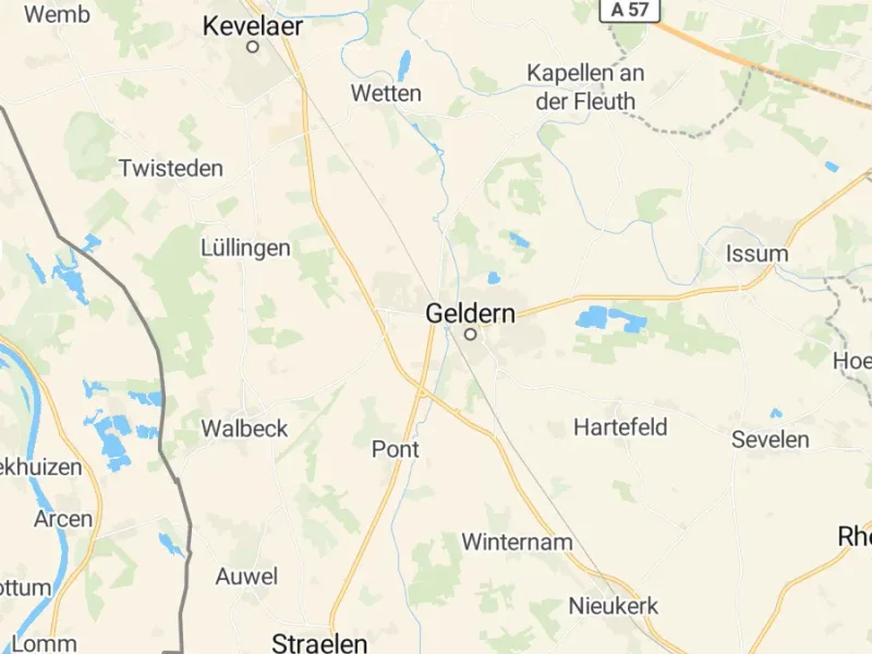 Karte des Einzugsgebiets, Autoverwertung Geldern