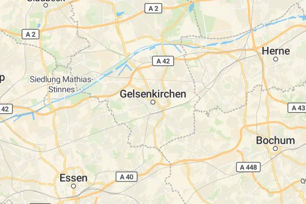 Karte von Gelsenkirchen