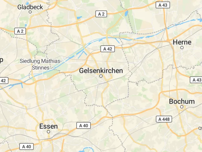 Karte des Einzugsgebiets, Autoverwertung Gelsenkirchen