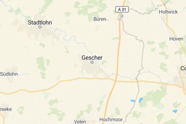 Karte von Gescher