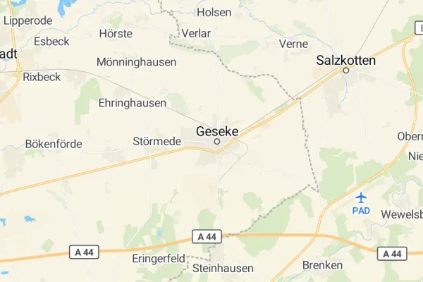 Karte von Geseke