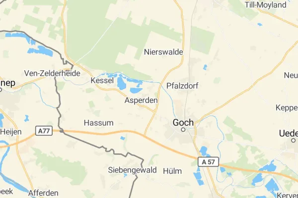 Karte von Goch