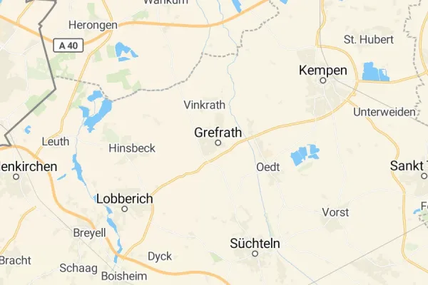 Karte von Grefrath