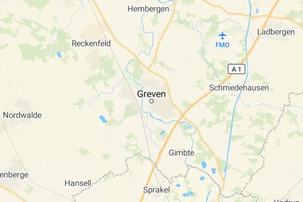 Karte von Greven