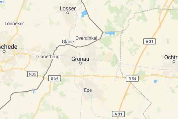 Karte von Gronau