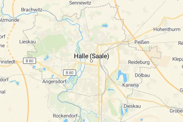 Karte von Halle (Saale)