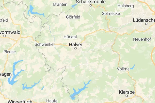Karte von Halver