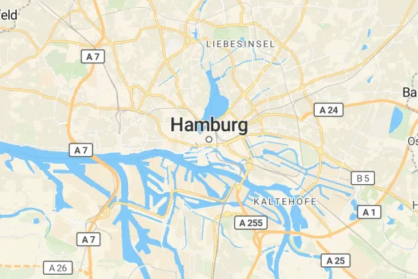 Karte von Hamburg