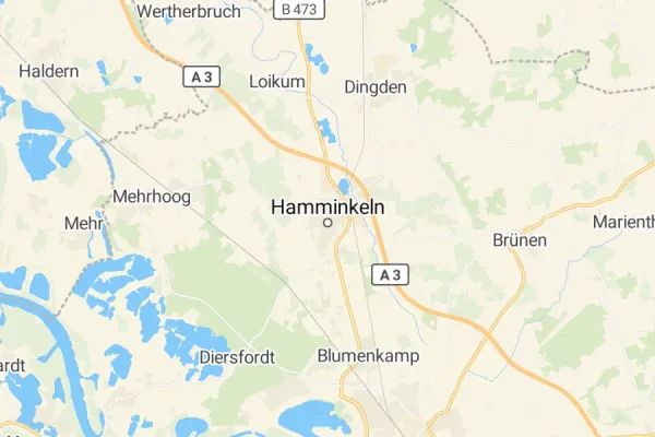 Karte von Hamminkeln