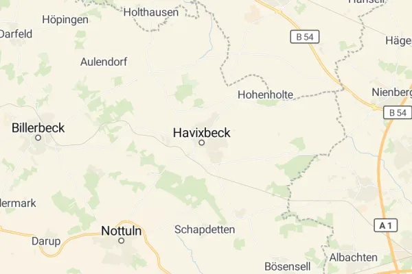 Karte von Havixbeck
