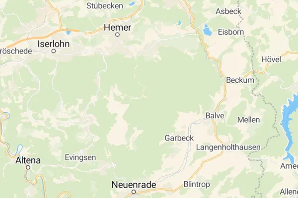 Karte von Hemer