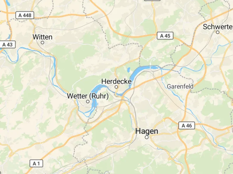 Karte des Einzugsgebiets, Autoverwertung Herdecke